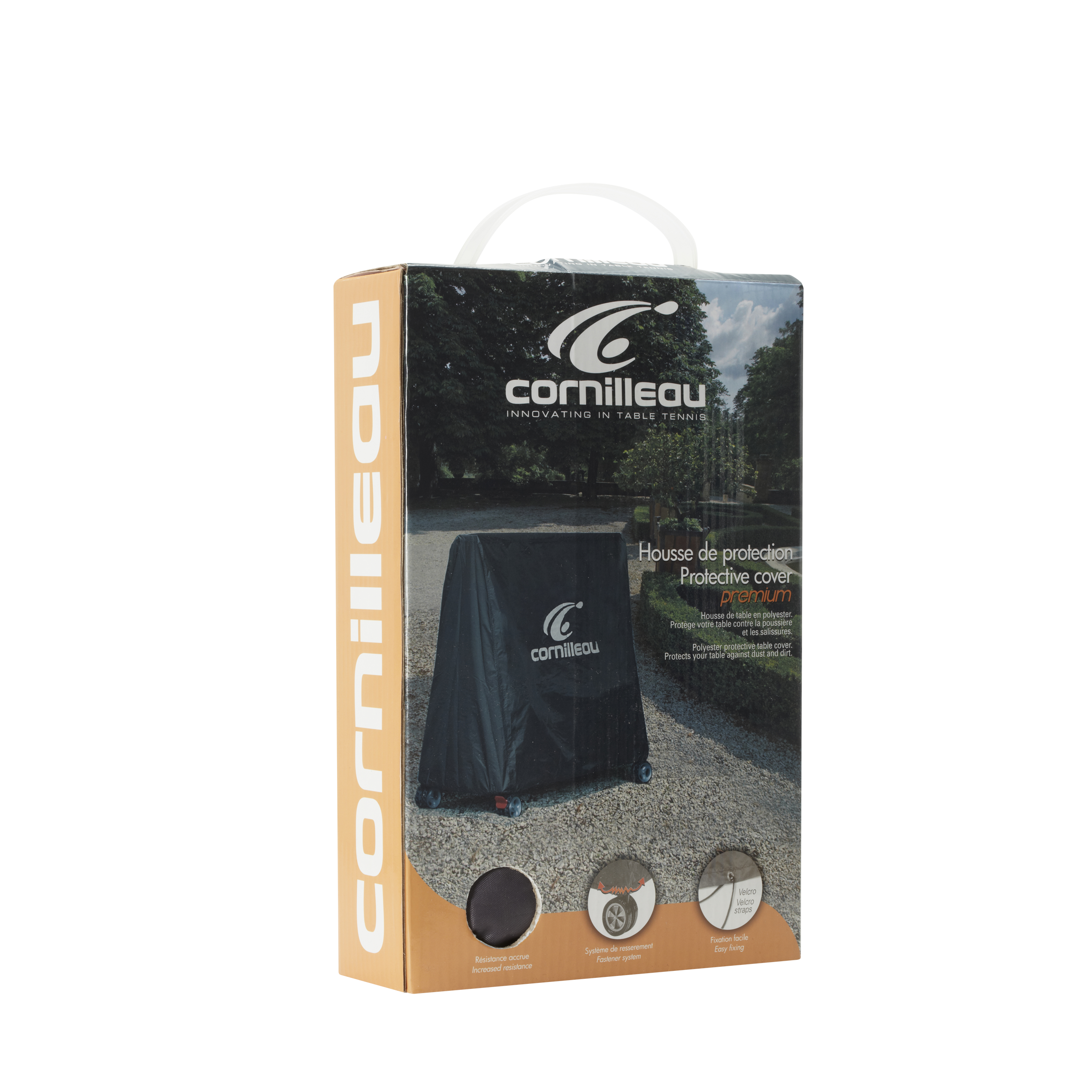 Cornilleau Premium Table Tennis Cover for Table Tennis Tables Grey